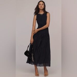 Reformation Cyra Midi Dress Midnight Navy Blue Size 6